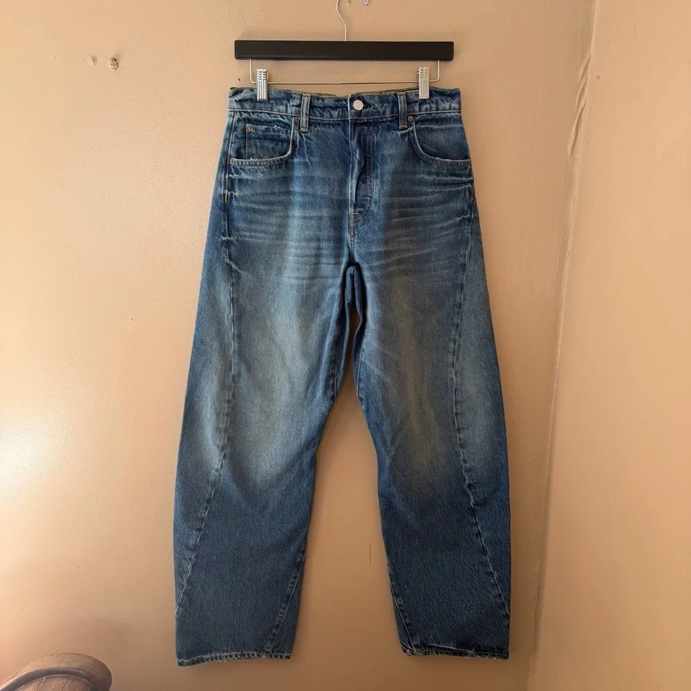 GRLFRND Noa Engineer jeans Elysian Park Dr Relaxed Fit Blue denim Revolve 28